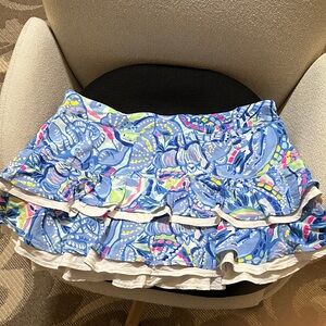 Lilly Pulitzer Multicolor Ruffled Skort